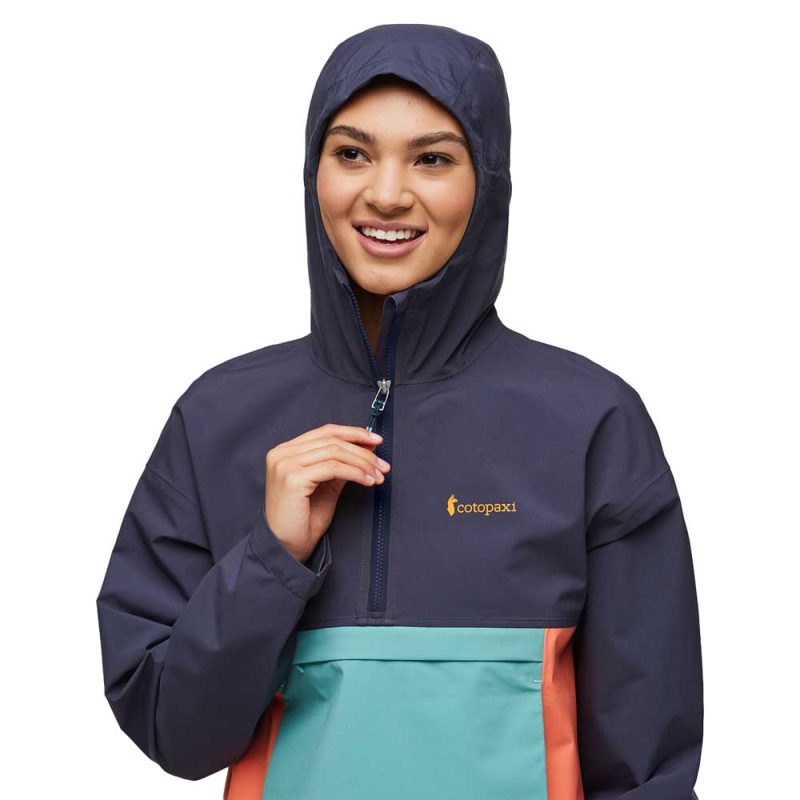 1200x1200 png S24 W Cielo Rain Anorak Graphite Hot Punch 8