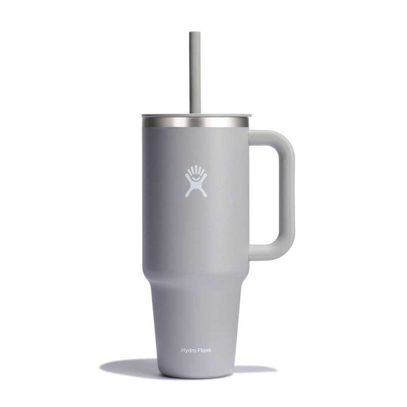 40oz travel tumbler grey straighton