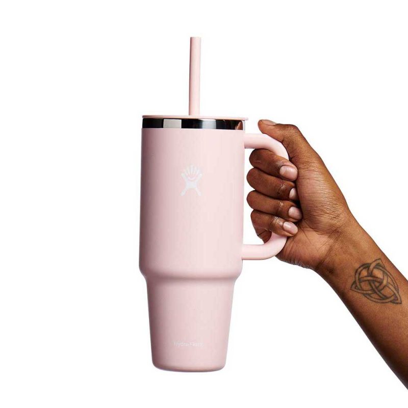 40oz travel tumbler pink hb 2