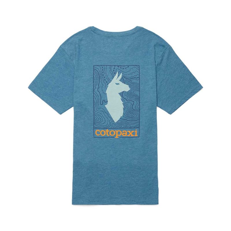 F23 M Llama Map Organic T Shirt Blue Spruce B a736acdb 65f8 47bb bd75 efc73d0a47ef