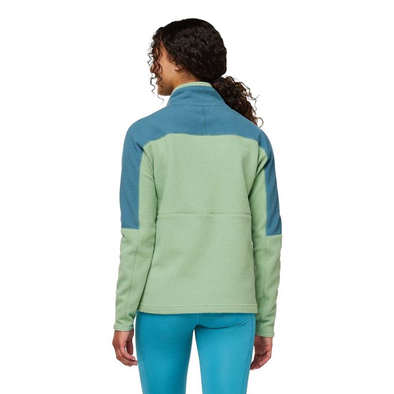 F23 W Abrazo Half Zip Fleece Jacket Blue Spruce Aspen4