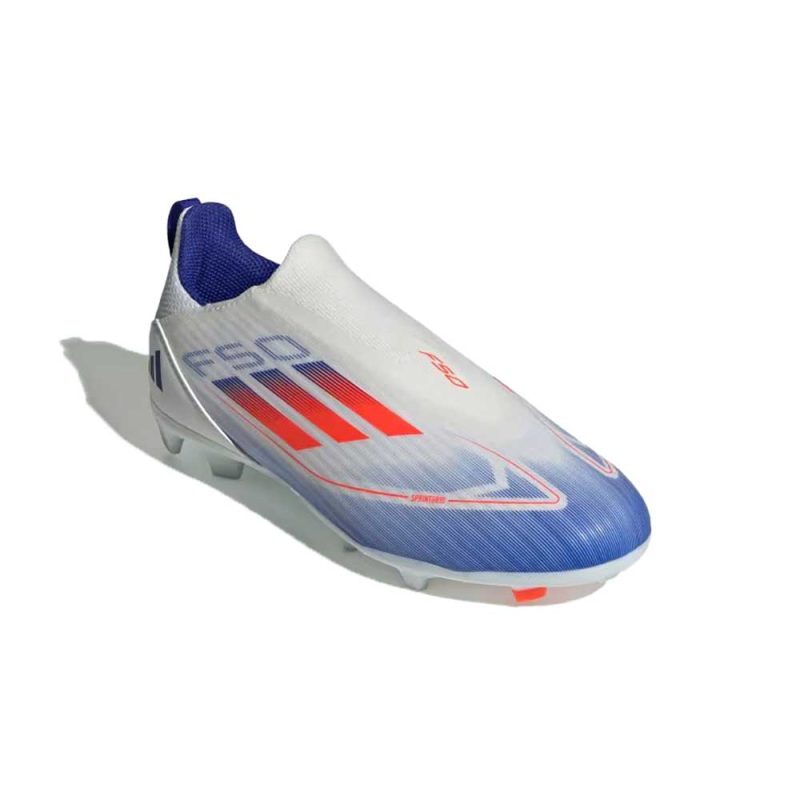 F50 League Laceless Multi Ground White IF1362 04 standard