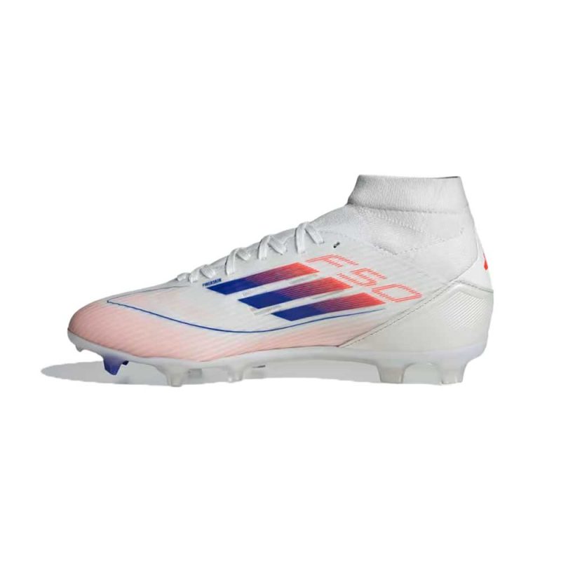 F50 Womens League Mid Cut Firm Multi Ground Cleats White ID9190 06 standard