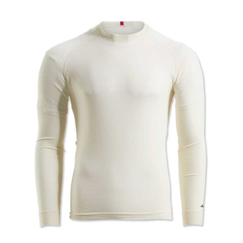 Fall19 Mens Brighton Base Layer Ivory On Model