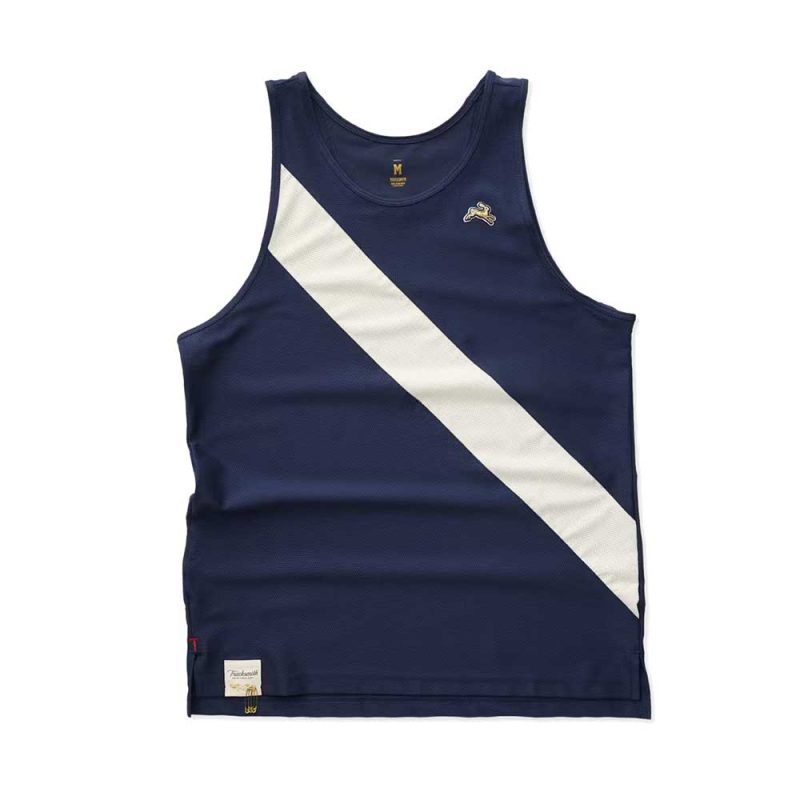 Fall23 Mens Van Cortland Singlet Navy Ivory