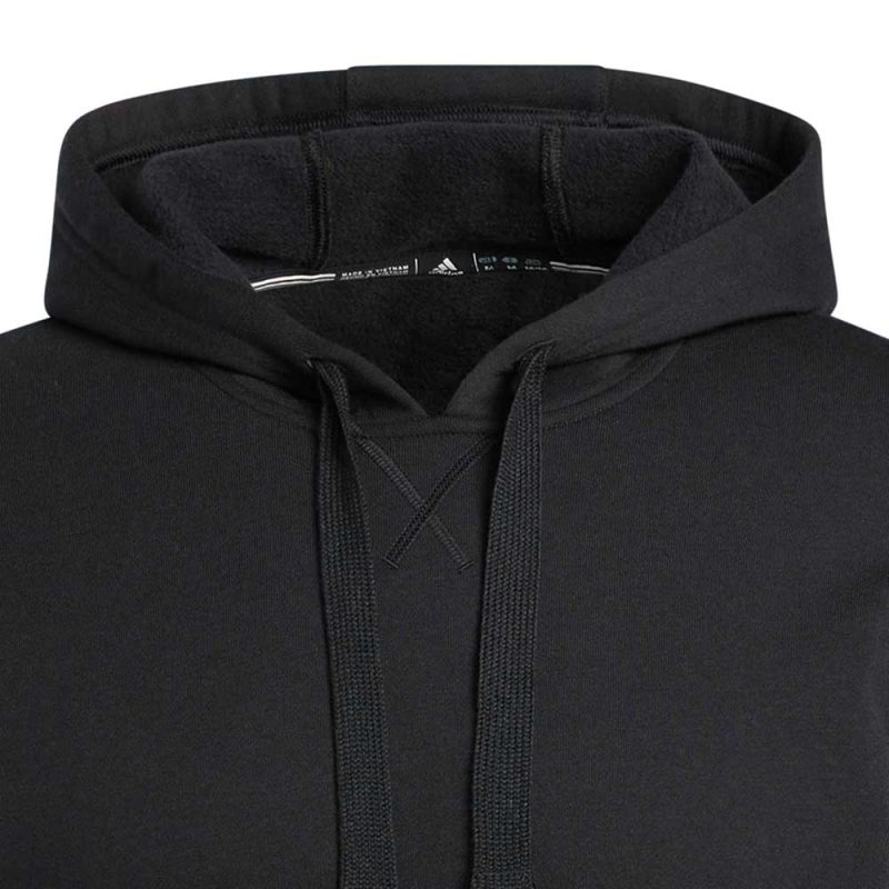 Fleece Hoodie Black S97363 01 laydown 1