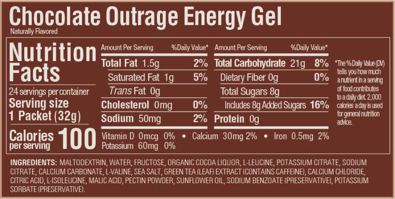 GU Chocolate Outrage Energy Gel