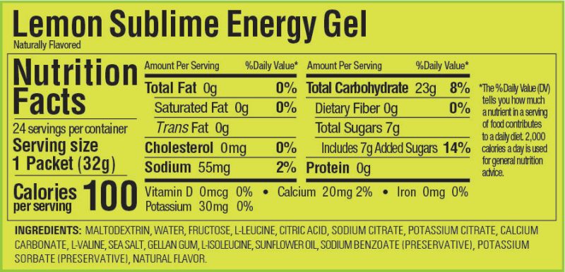 GU Lemon Sublime Energy Gel