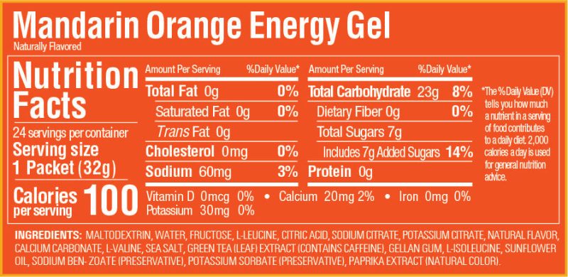 GU Mandarin Orange Energy Gel