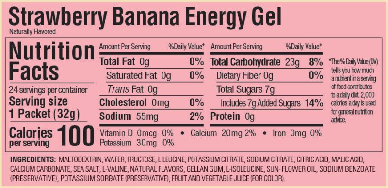 GU Strawberry Banana Energy Gel