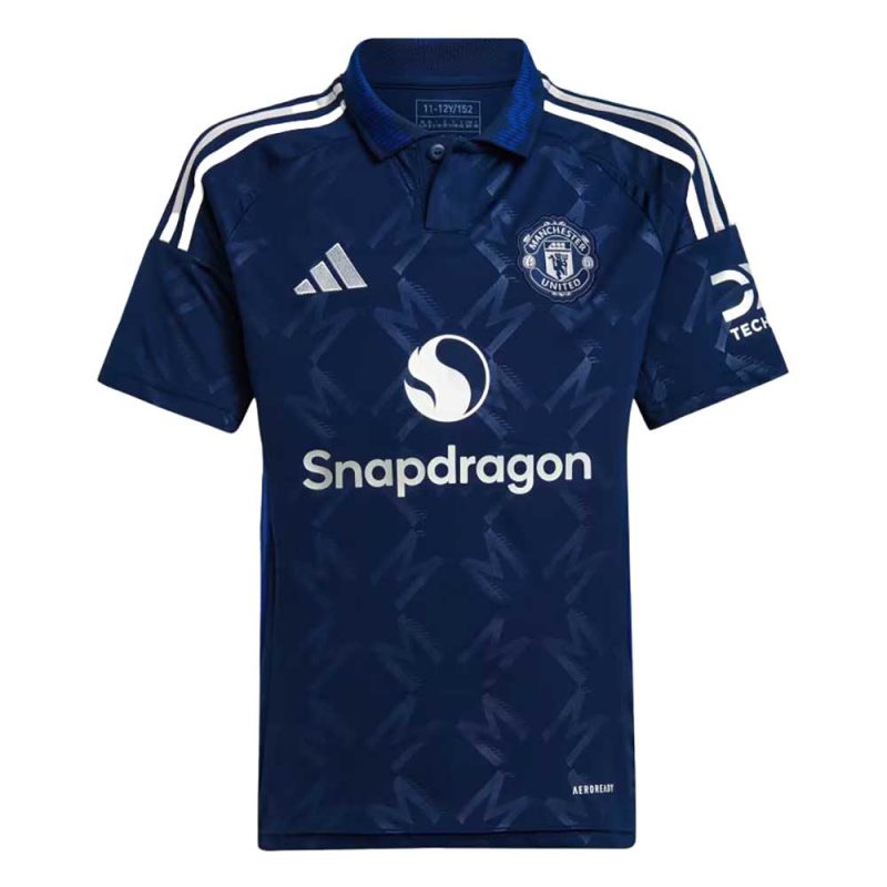 Manchester United 24 25 Away Jersey Kids Blue IT1957 01 laydown