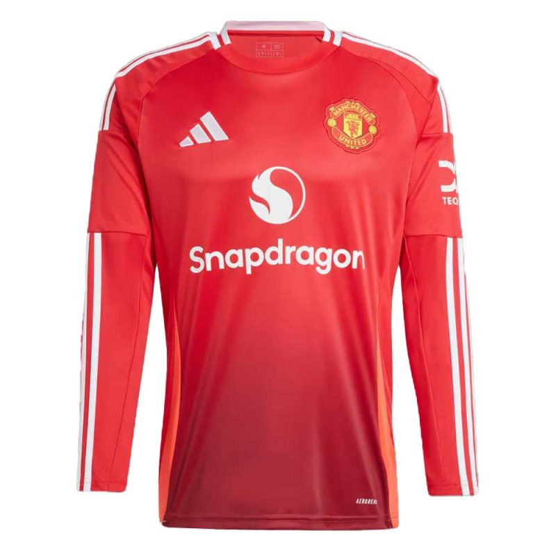 Manchester United 24 25 Long Sleeve Home Jersey Red IT1971 HM30