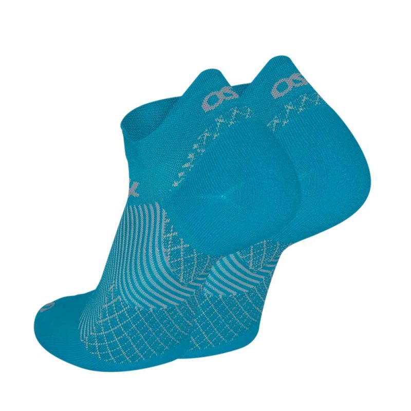 OS1st PlantarFasciitisPerformanceSocks noshow aqua 1