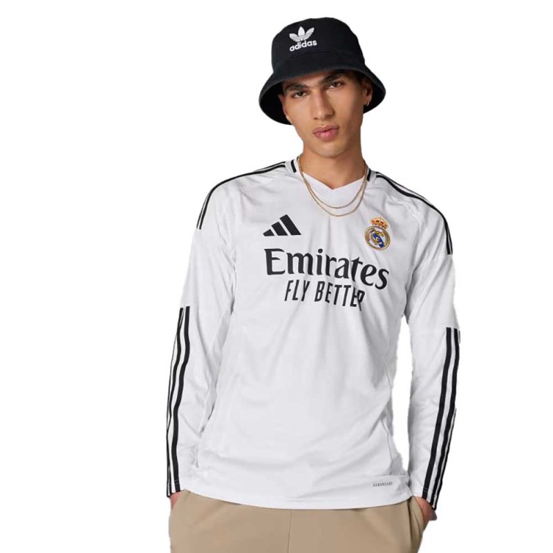 Real Madrid 24 25 Long Sleeve Home Jersey White IT3442 HM1