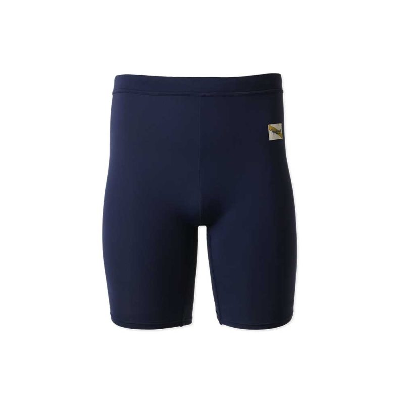 Spring24 Mens Turnover Short Tights Navy On Model