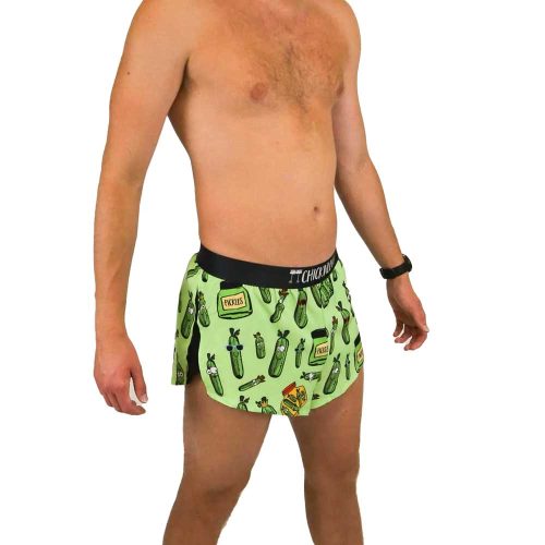 chicknlegs mens 2 inch pickle running shorts side 2