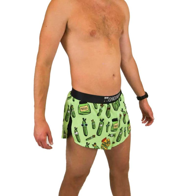 chicknlegs mens 2 inch pickle running shorts side 2