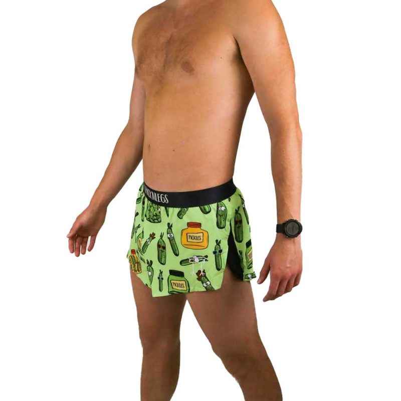 chicknlegs mens 2 inch pickle running shorts side