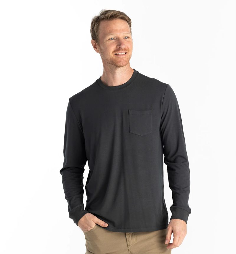 flex ls pocket tee black sand men 1