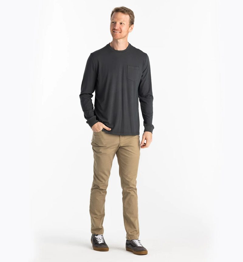 flex ls pocket tee black sand men 4