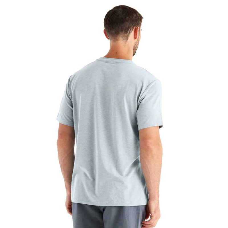 flex pocket tee heather aspen grey men 2