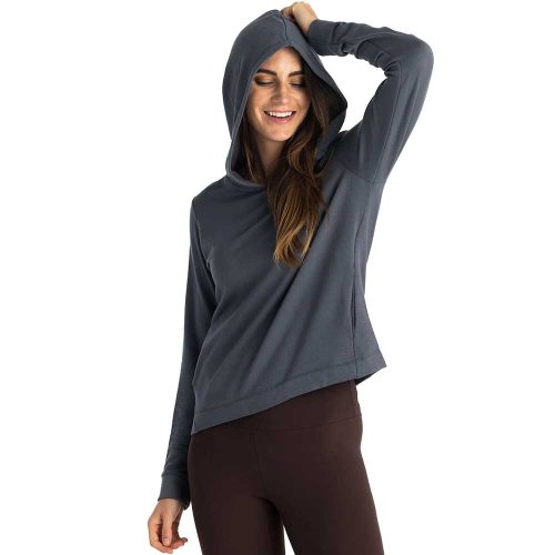 lw fleece cropped hoodie storm cloud women 3